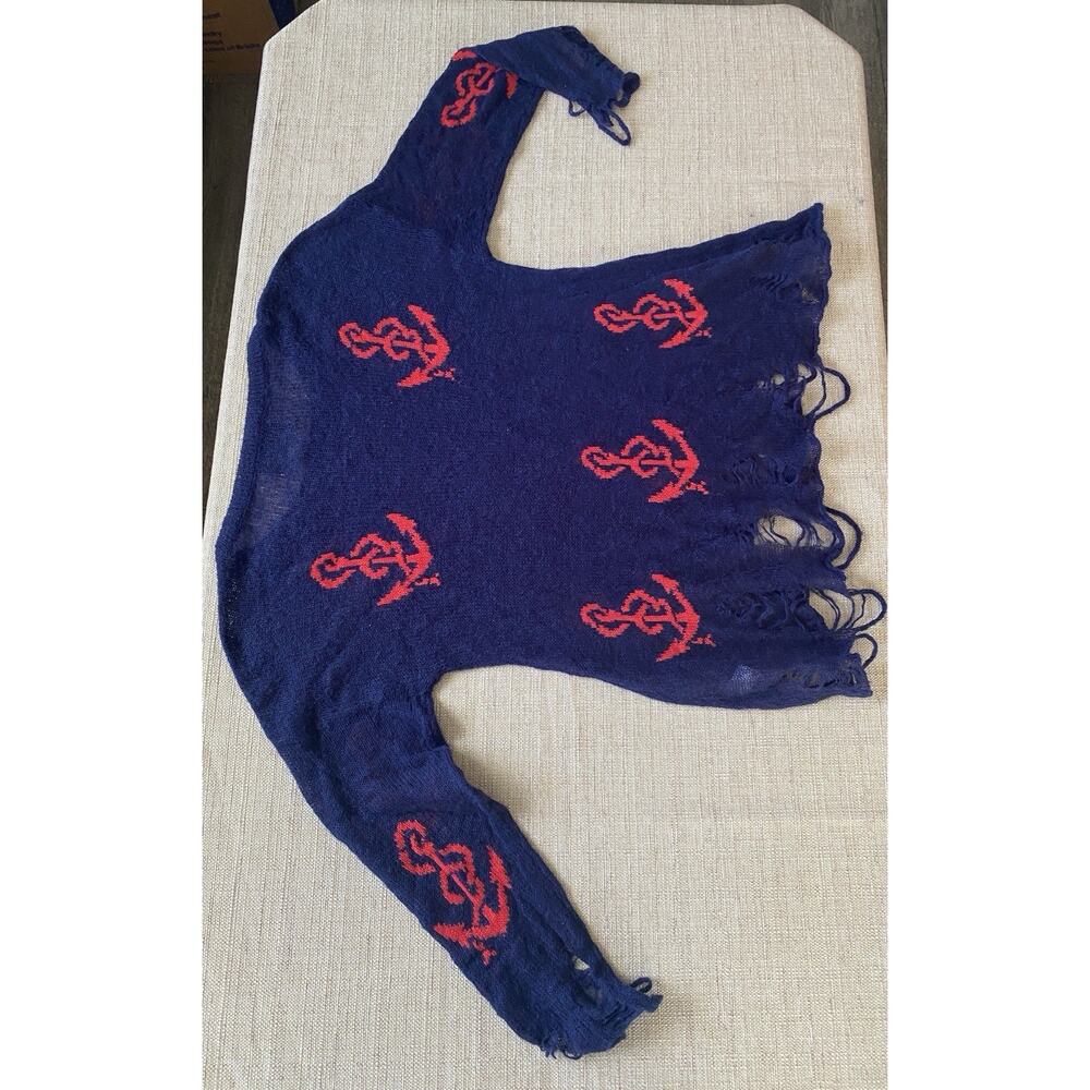 Wildfox White Label Shipwrecked Lennon Sweater Hey Sailor XS - Picture 10 of 10